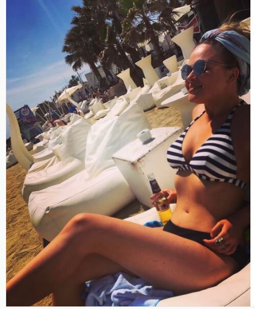 emily atack beach body picture