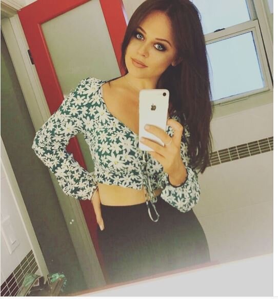 emily atack sexy selfie picture