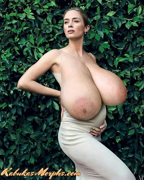 Pregnant Emily Blunt Got Huge Saggy Tits picture
