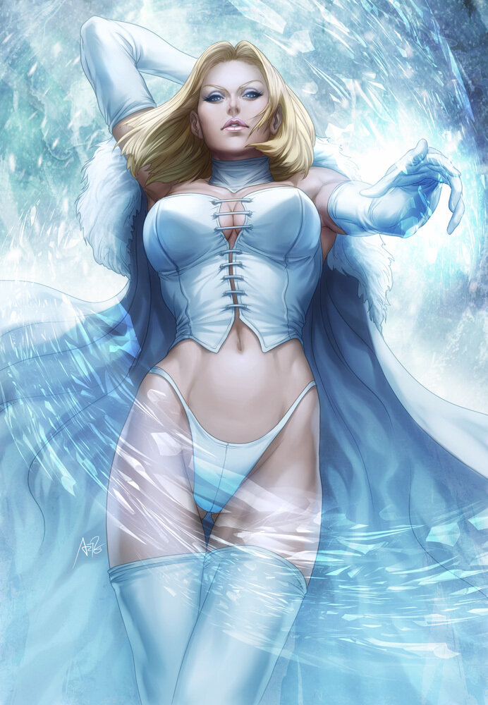 Emma Frost as the White Queen. Yum picture