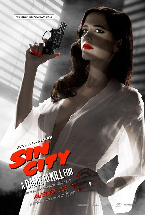 Eva Sin City Boob Poster Green picture