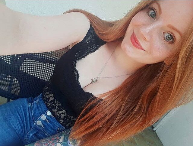 Green Eyed Redhead Selfie picture