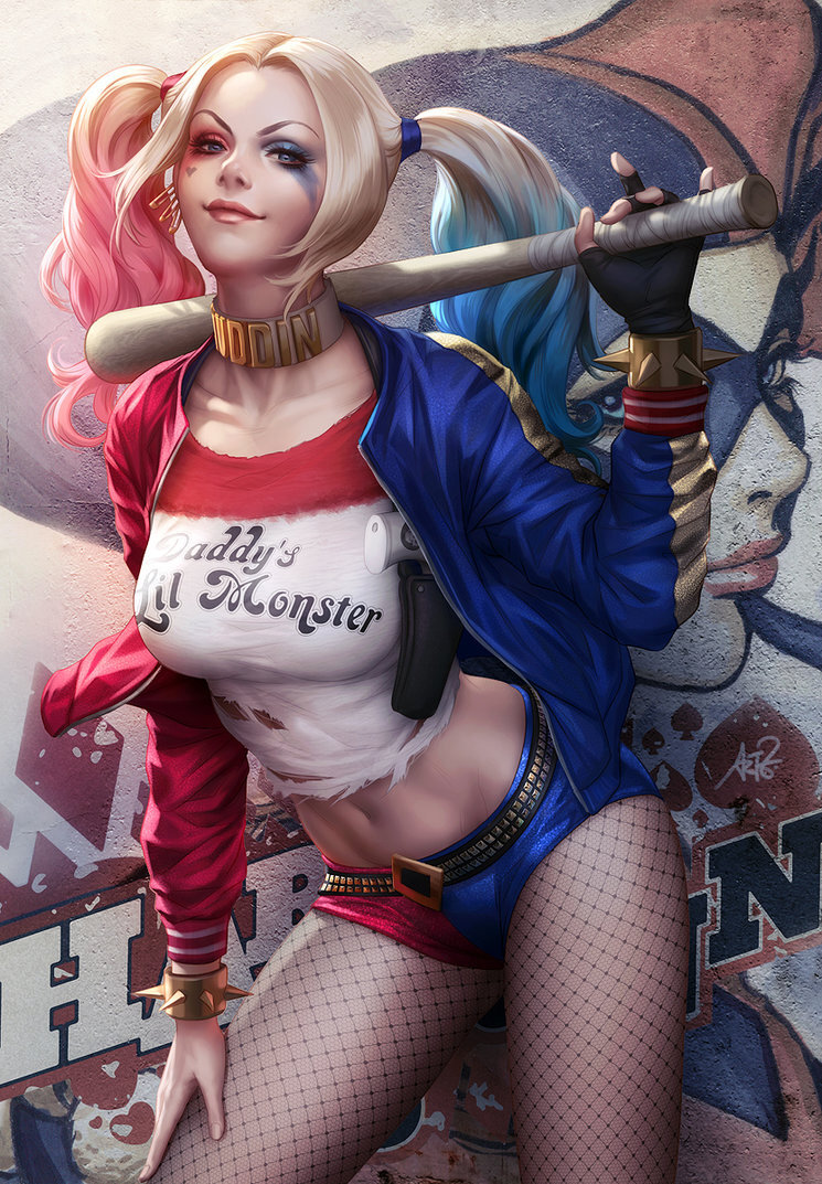 Artgerm at it again. Great Suicide Squad Harley. I'm really hopeful for this movie. picture