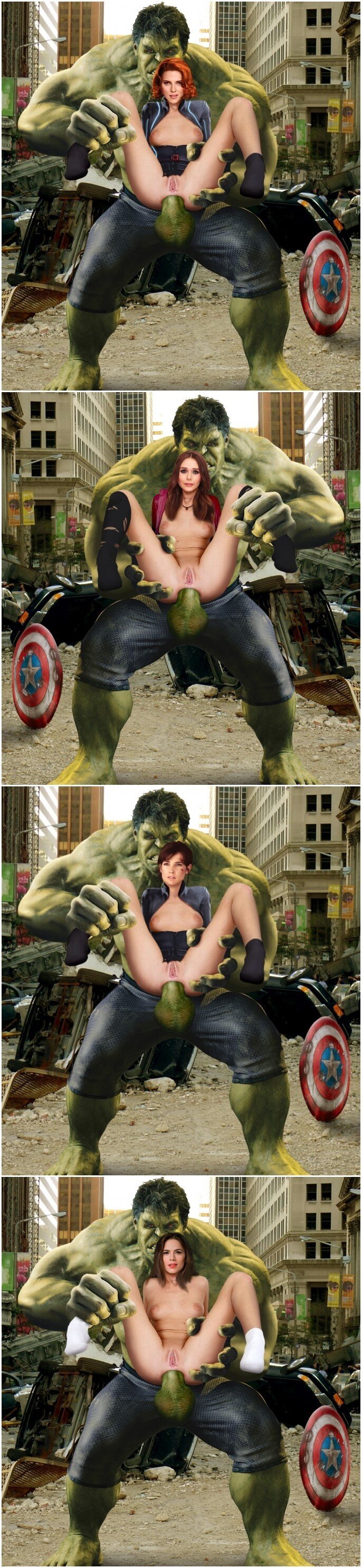 Ms Marvel VS Hulk_Scarleet Elizabeth Cobie Hayley picture