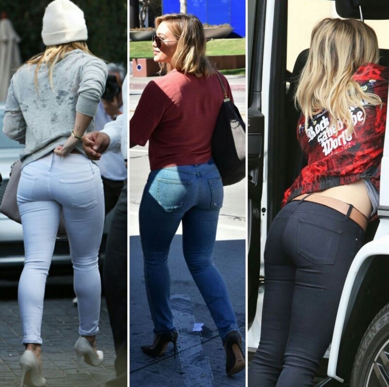 Hilary Duff ass in jeans photo collage picture