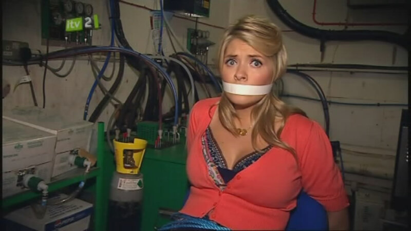 Holly Willoughby tied and gagged - Then Xtra Factor picture