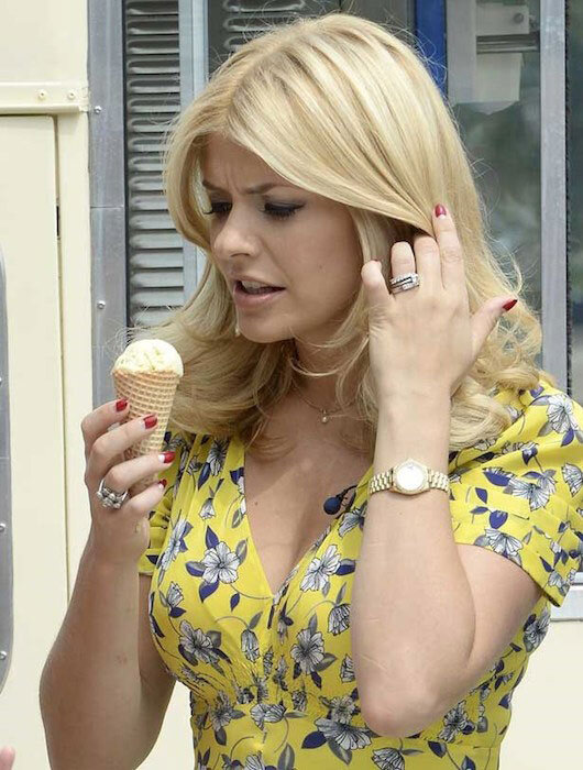 Holly willoughby Ice Cream picture