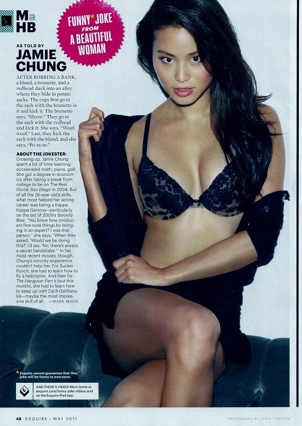 Jamie Chung looks sexy in Esquire - HOT GIRL PICS picture