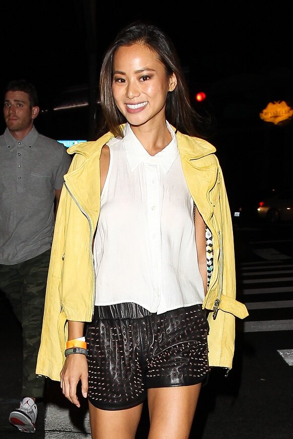 Jamie Chung leaving Bootsy Bellows picture