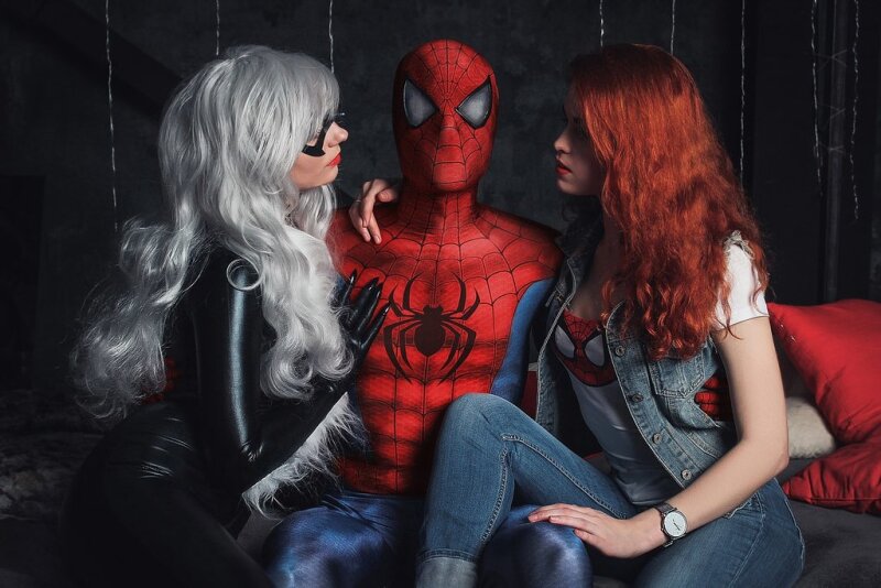 Spider-Man Black Cat Mary Jane Cosplay Marvel by AGflower picture