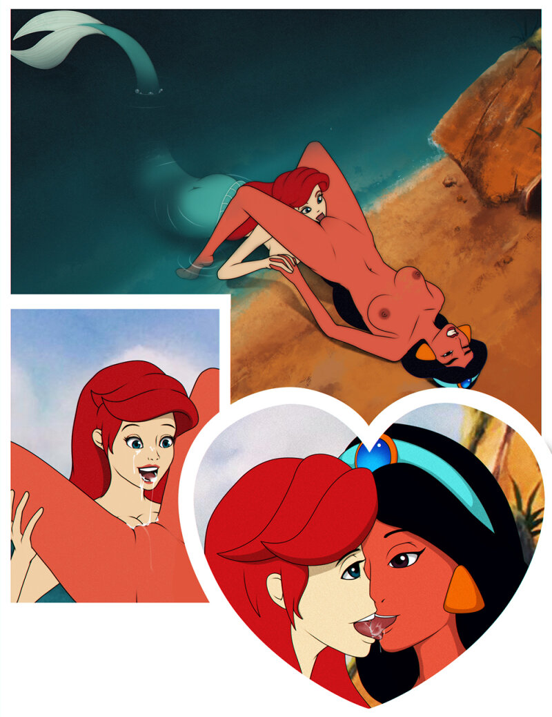 ariel and jasmine in love picture