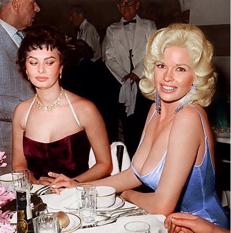 Sophia Loren (born 1934) and Jayne Mansfield (1933-1967) picture