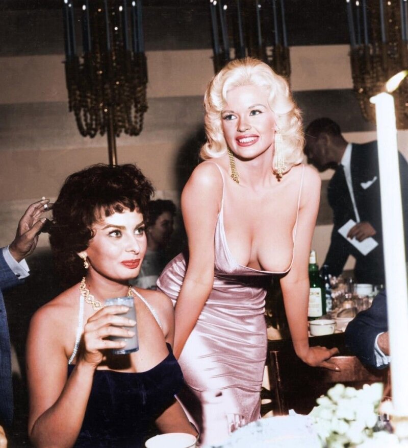 Sophia Loren (born 1934) and Jayne Mansfield (1933-1967) picture