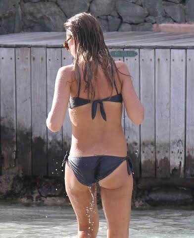 Jessica alba Wet bikini ass picture