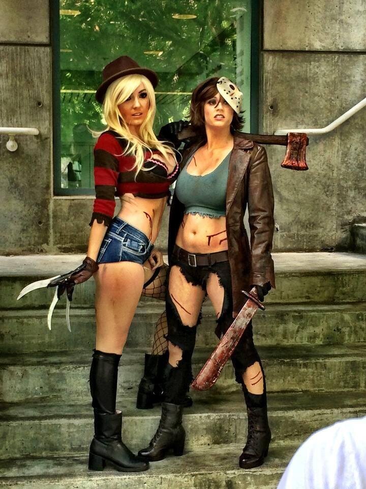 gayfornigri:HD Jessica Nigri as Freddy KrugerKruger v. Voorhees photo shoot!! Make it happen? picture