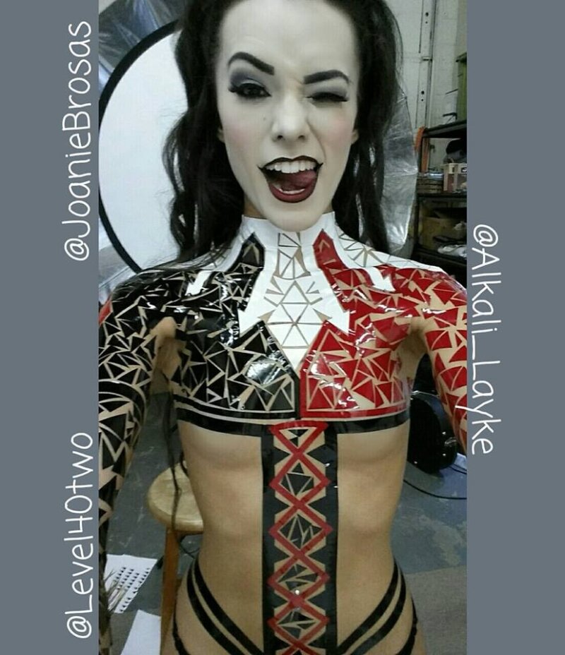 Joanie Brosas as Harley Quinn in tape picture