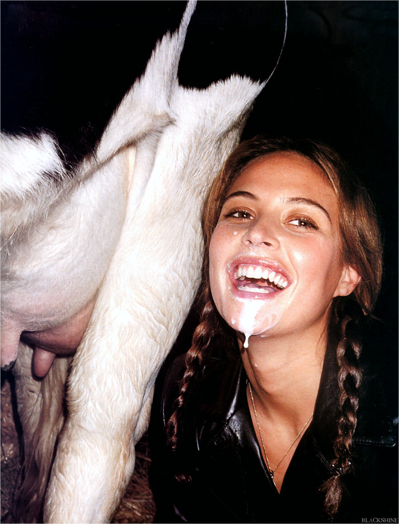 Josie Maran gets her milk directly from the source picture