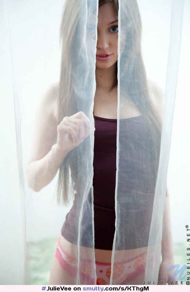 Julie Vee behind curtain picture