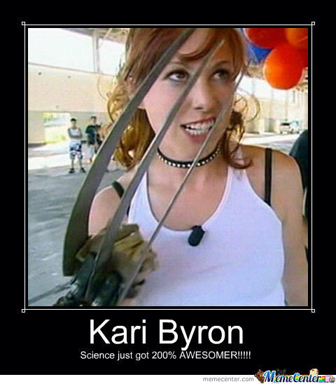 Kari Byron with claws picture