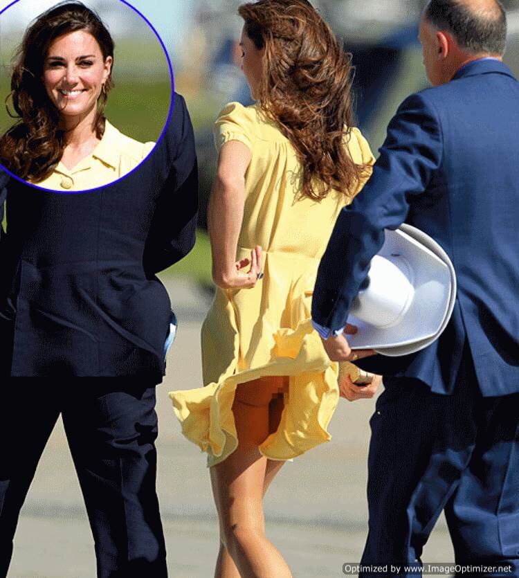 Kate Middleton, the Duchess of Cambridge, in a pix showing she enjoys going commando. Kate, you naughty little whore, do you also swallow? picture