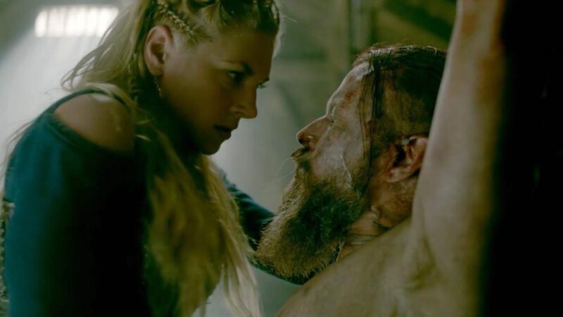 Katheryn Winnick Rides a Slave in ‘Vikings’ picture