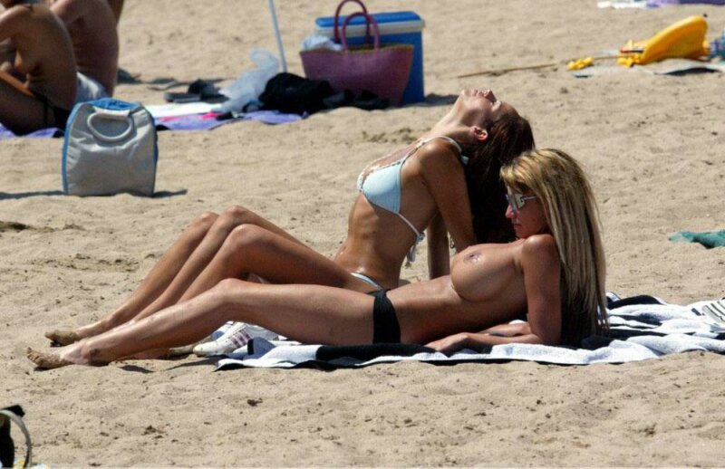 Katie Price at beach picture
