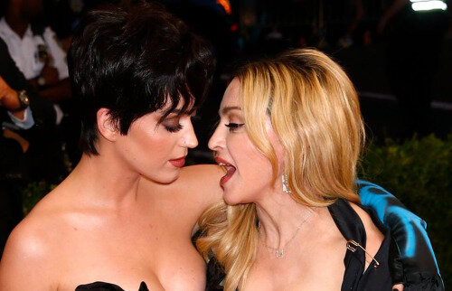 Madonna has kissed some hot women in her life it’s Katy’s turn to make out with Madonna since she hasn’t kissed Katy yet! ;) picture