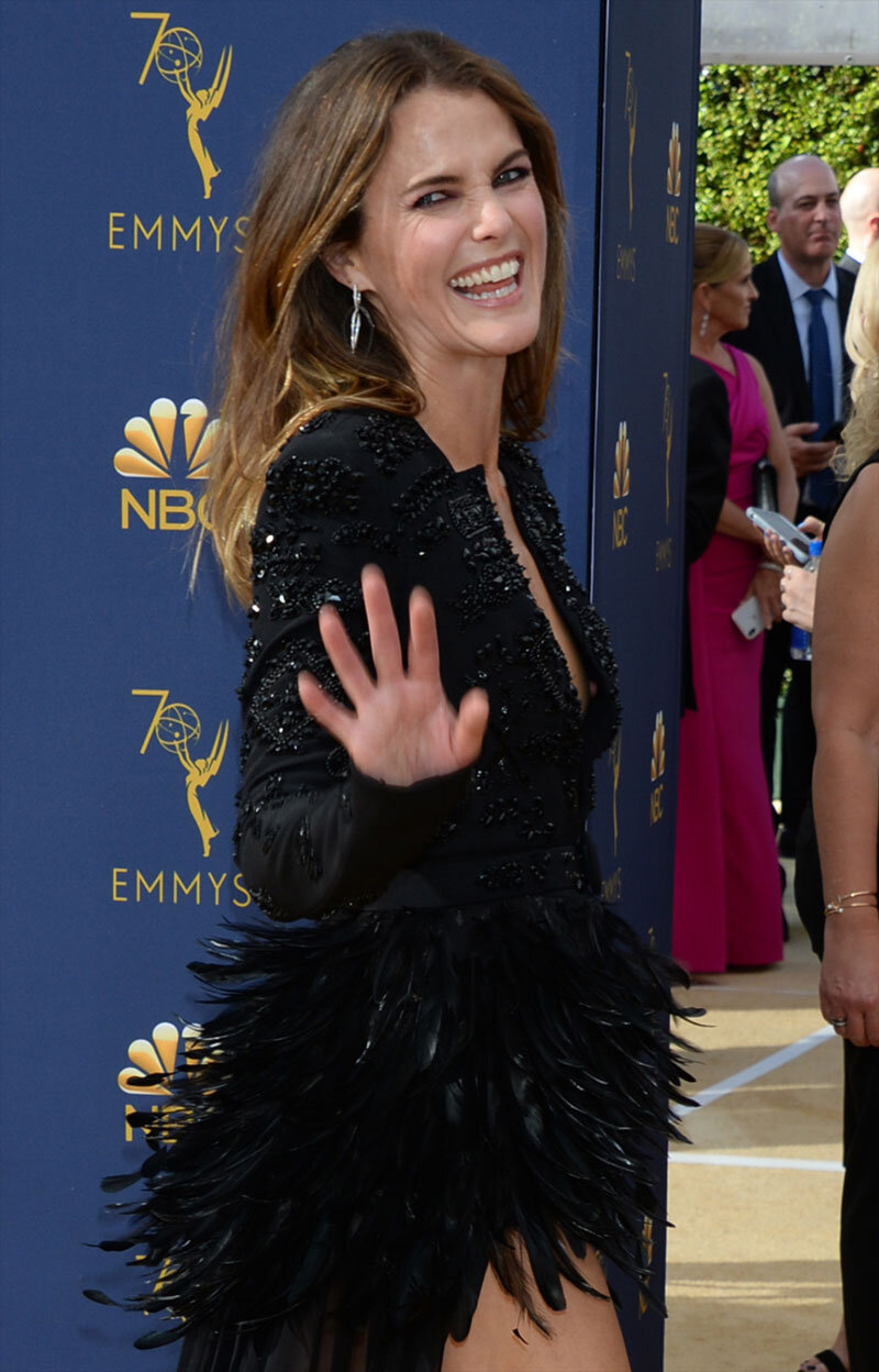 Keri Russell Nipple Peek on the Emmy's Redcarpet picture