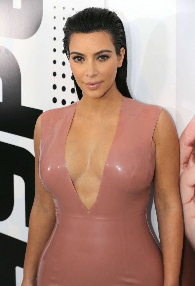 Kim Kardashian Busting Out Of Shirt picture