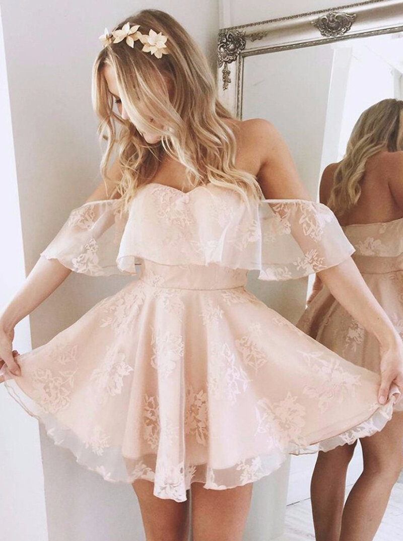 Off the shoulder little pink dress.....my dream. picture