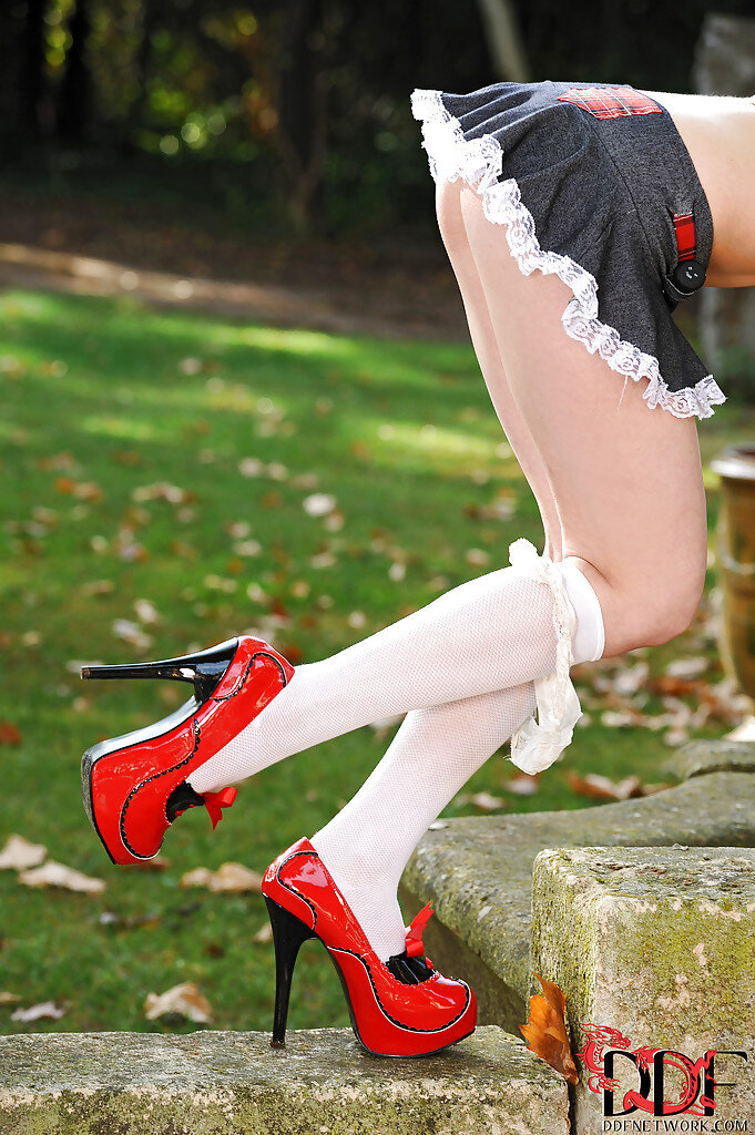 Leila Smith is an ultra-cute auburn-hair doll in red-highheels picture