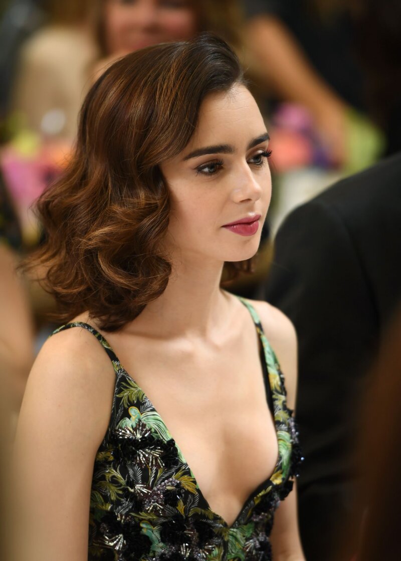 Lily Collins - 5'5''- Luncheon In L.A. 1-7-17....Pretty Kisses! picture