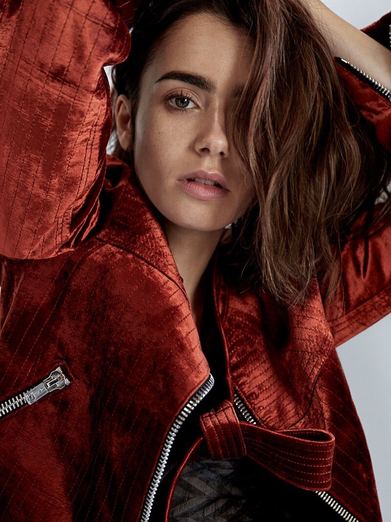 Lily Collins DuJour Magazine - 2016 Cover Photoshoot.....Kisses All Over....YUM! picture