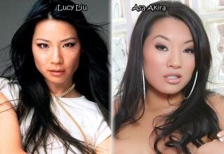 Lucy Liu-Asa Akira picture