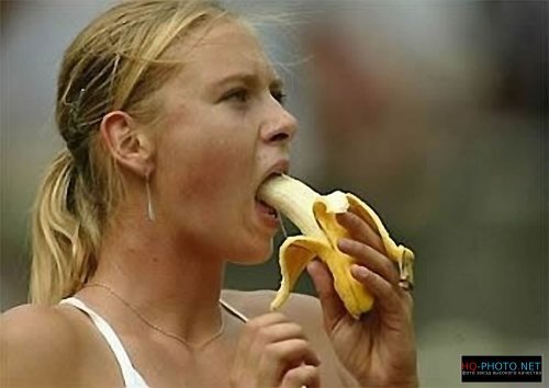 maria sharapova banana picture