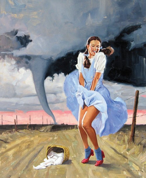 Toon Characters - Dorothy - Twister and Marilyn Monroe pose picture