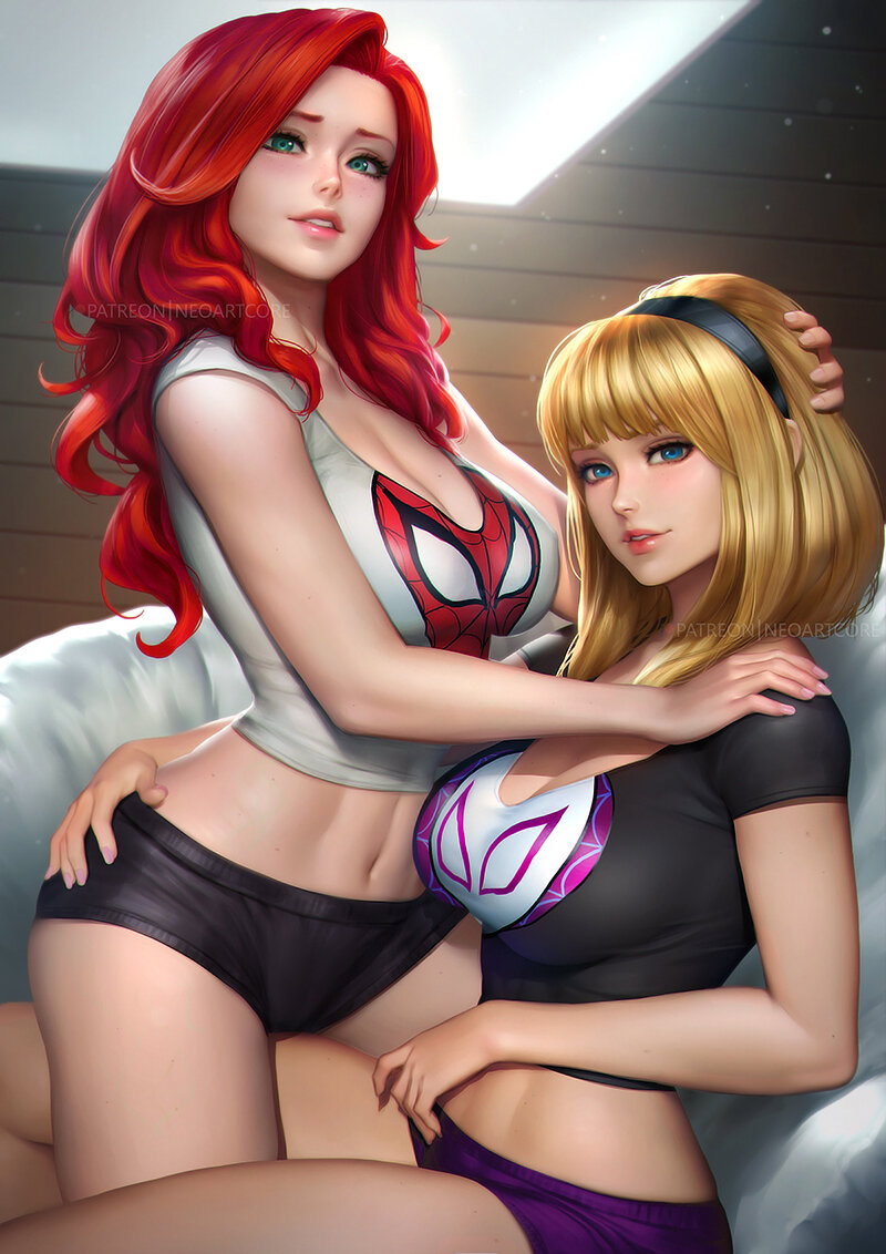 Mary Jane & Gwen Stacy by NeoArtCorE picture