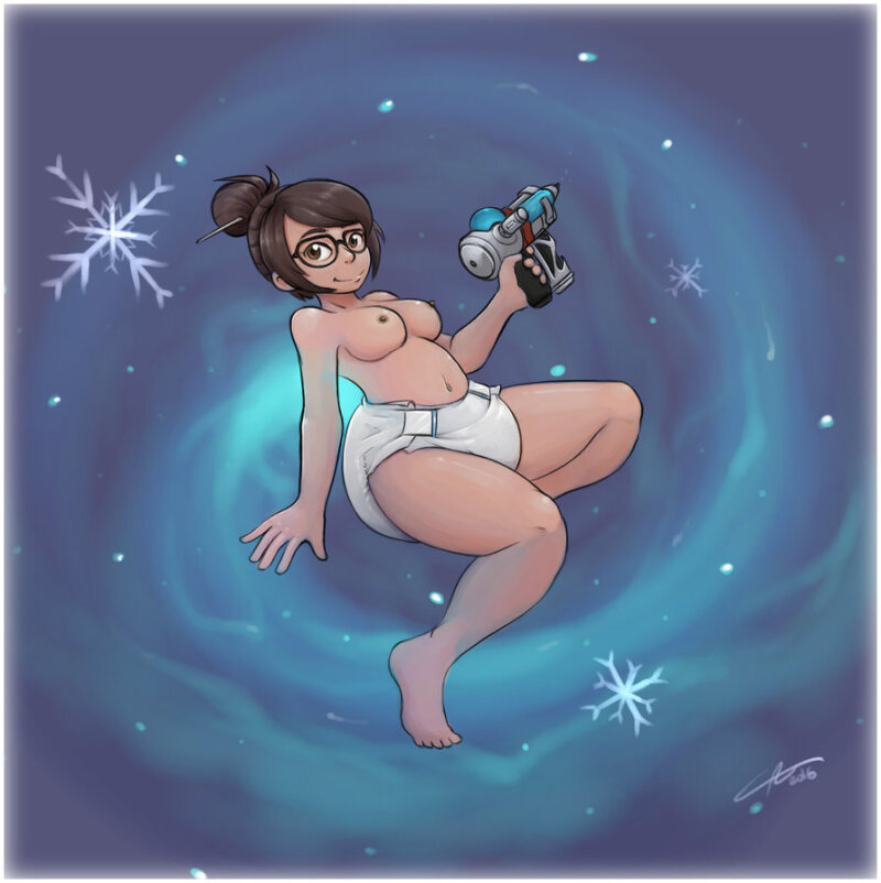 Diapered Mei looks cute. picture