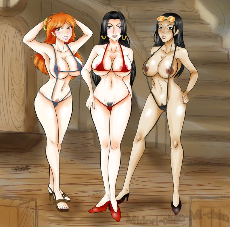 Commission: One Piece Girls by Midori-chan-Mi-chan picture