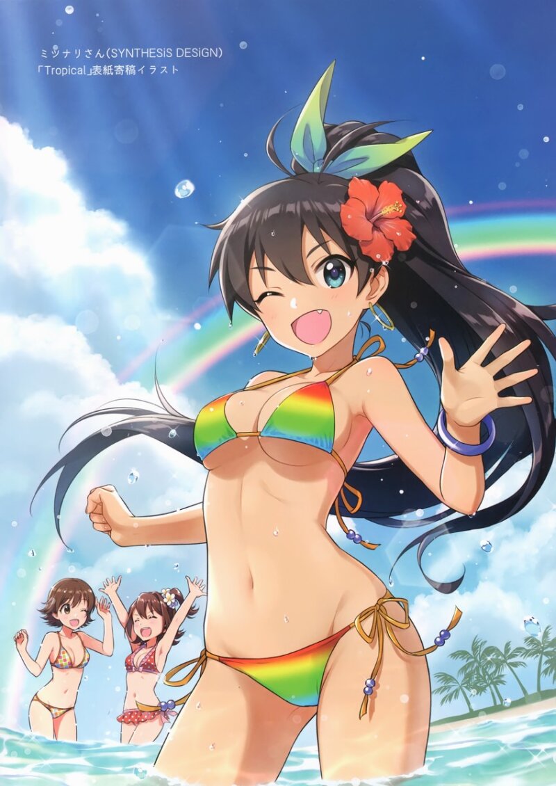 ganaha hibiki, honda mio, and kasuga mirai (idolmaster cinderella gurls and etc) drawn by morikura en picture