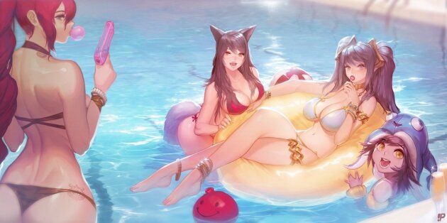 Pool party - Miss Fortune - Ahri - Sona -Lulu picture