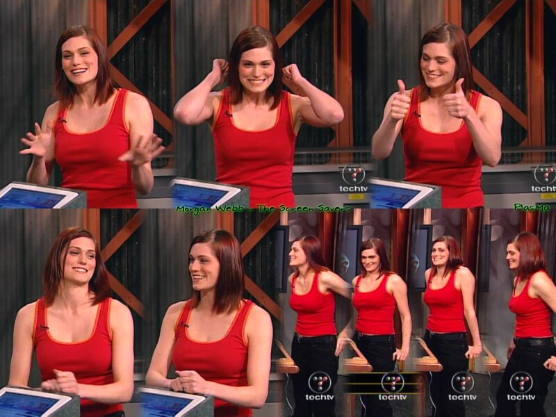 Morgan Webb red picture