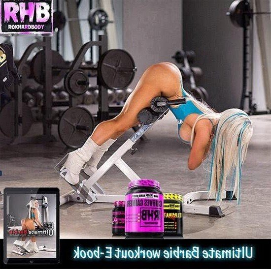 Bambi Barbie is a sexy babe doing exercise a work out- SGB picture