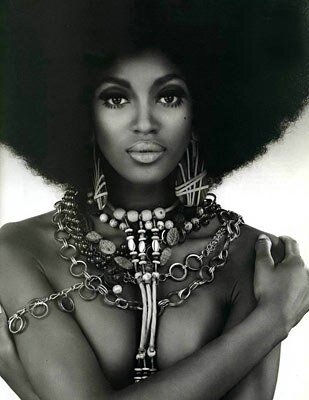 Naomi Campbell (apparently according to the source site. Doesn't look like her to me though). picture