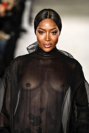 Naomi Campbell See Through at Paris Fashion Week picture
