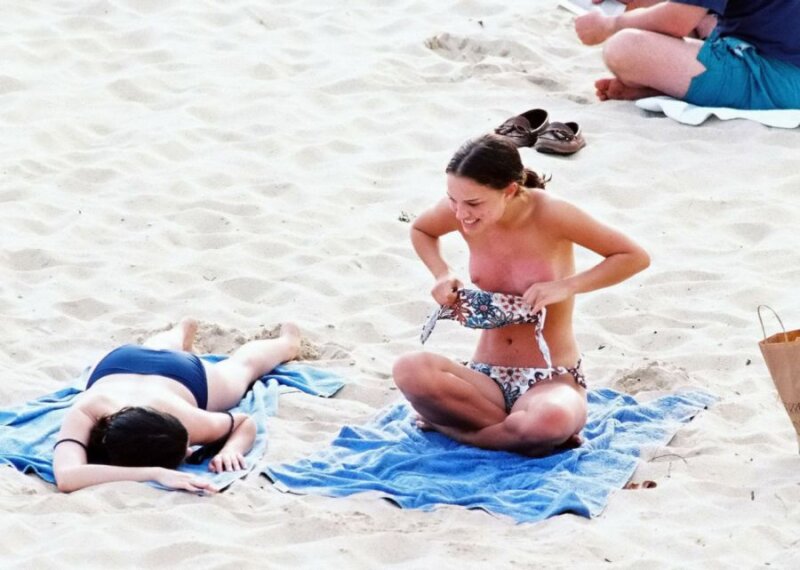 Natalie Portman Sunbathing Paparazzi Shot picture