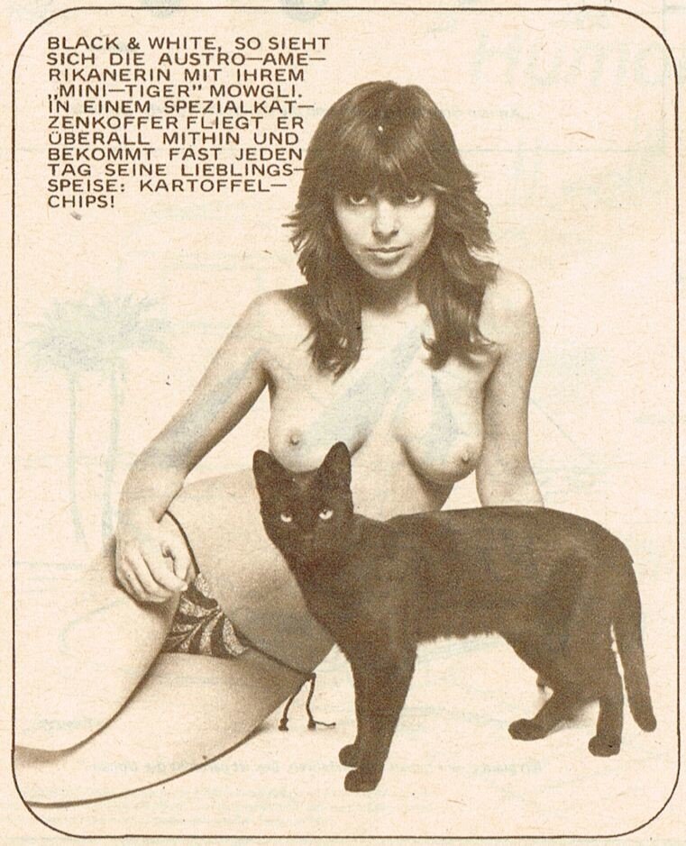 Nikki and black cat picture