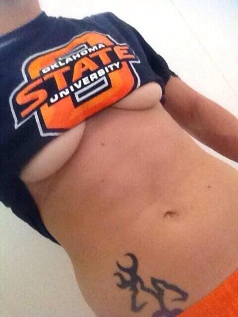 Oklahoma State university redneck fit babe picture