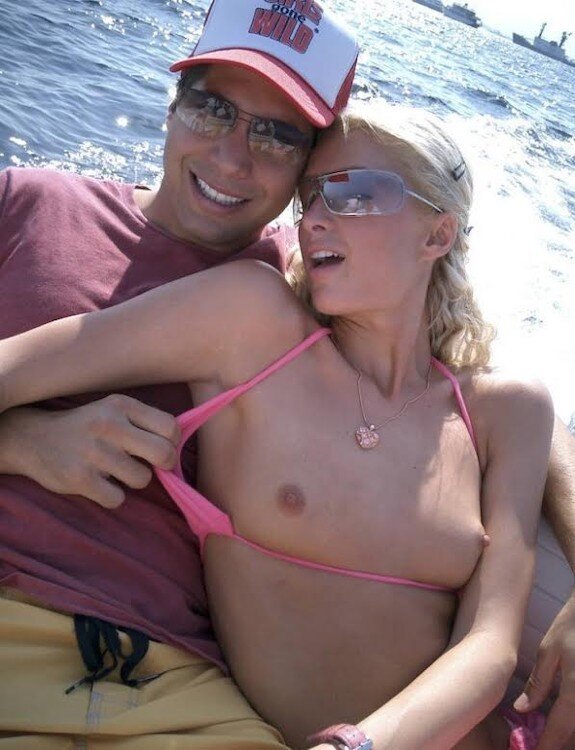 Paris Hilton's Boyfriend Showing Us Her Titties picture