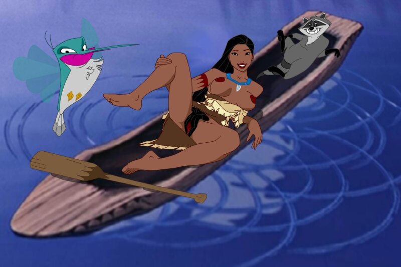 Pocahontas just around the river bend picture